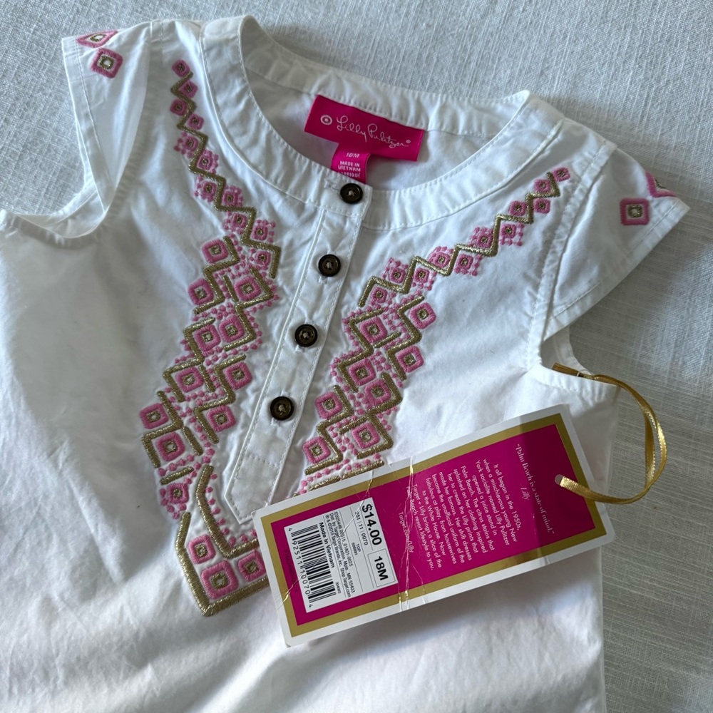 Lily Pulitzer x Target Baby Girl Sleeveless Top - NWT, 18mos